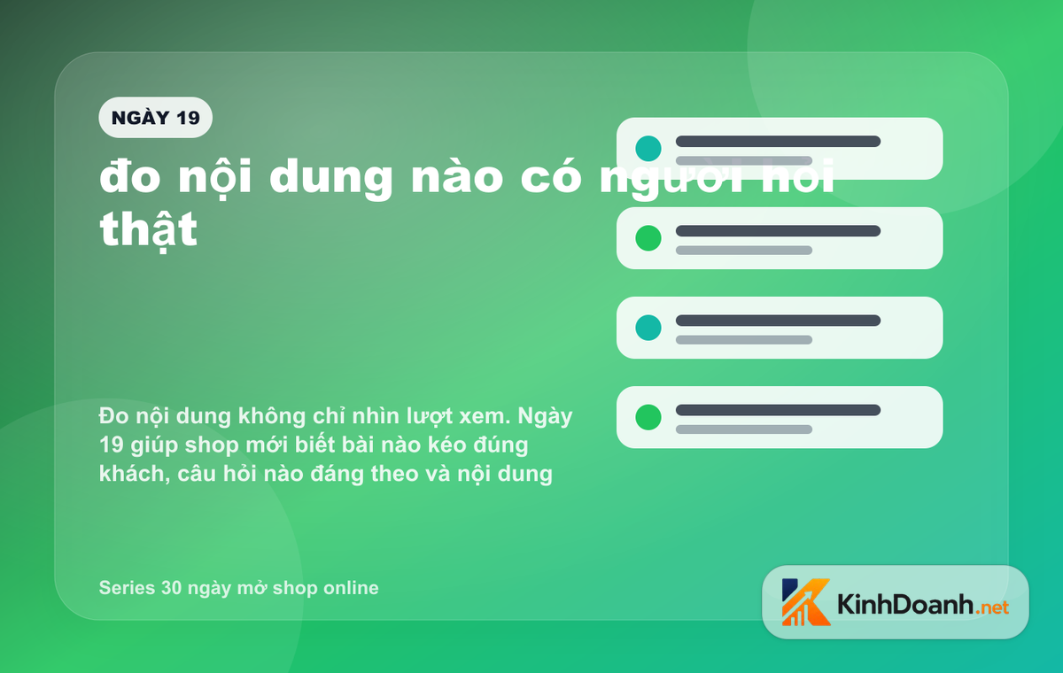 đo nội dung nào có người hỏi thật cho shop online mới mở