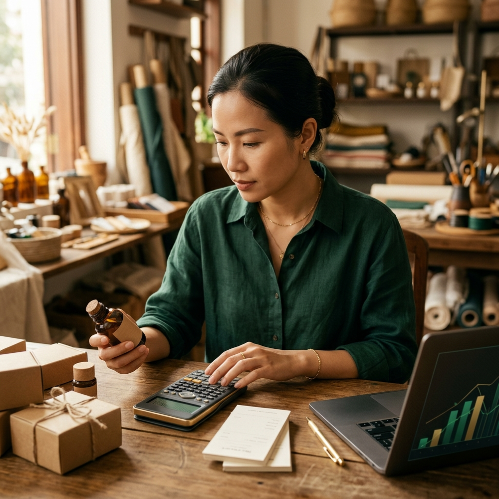 Bảng tính giá bán có lời cho shop online mới mở