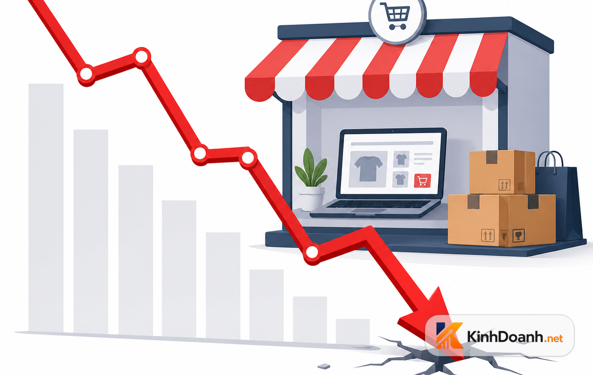 Biểu đồ lợi nhuận bị ép mỏng vì phí sàn tăng cao