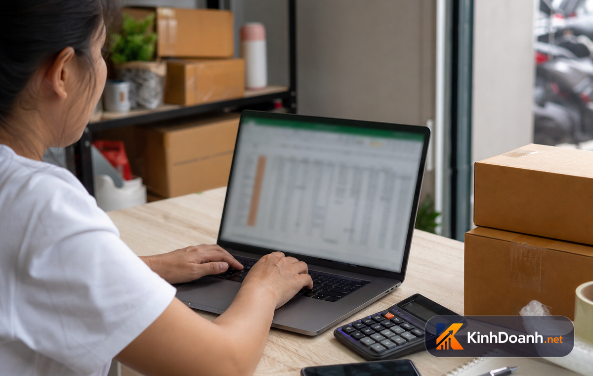 Bảng tính nhỏ giúp shop thấy biên gộp thật sau từng đơn