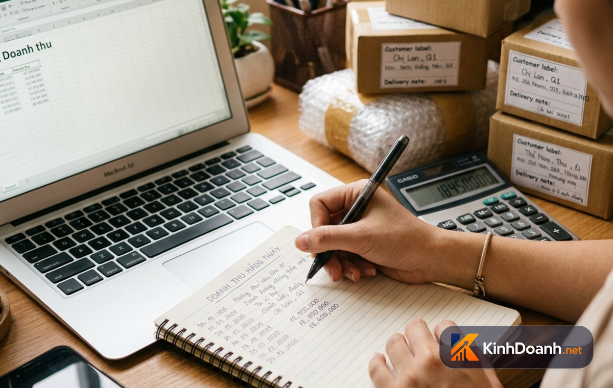 Chủ hộ kinh doanh online kê khai thuế theo doanh thu thực tế năm 2026