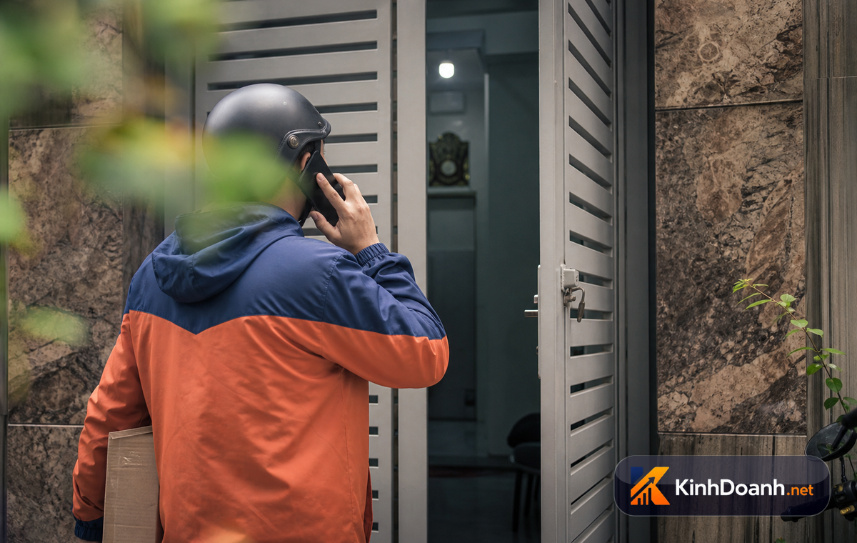 Kiện hàng COD bị hoàn trả về kho của shop online sau khi khách từ chối nhận