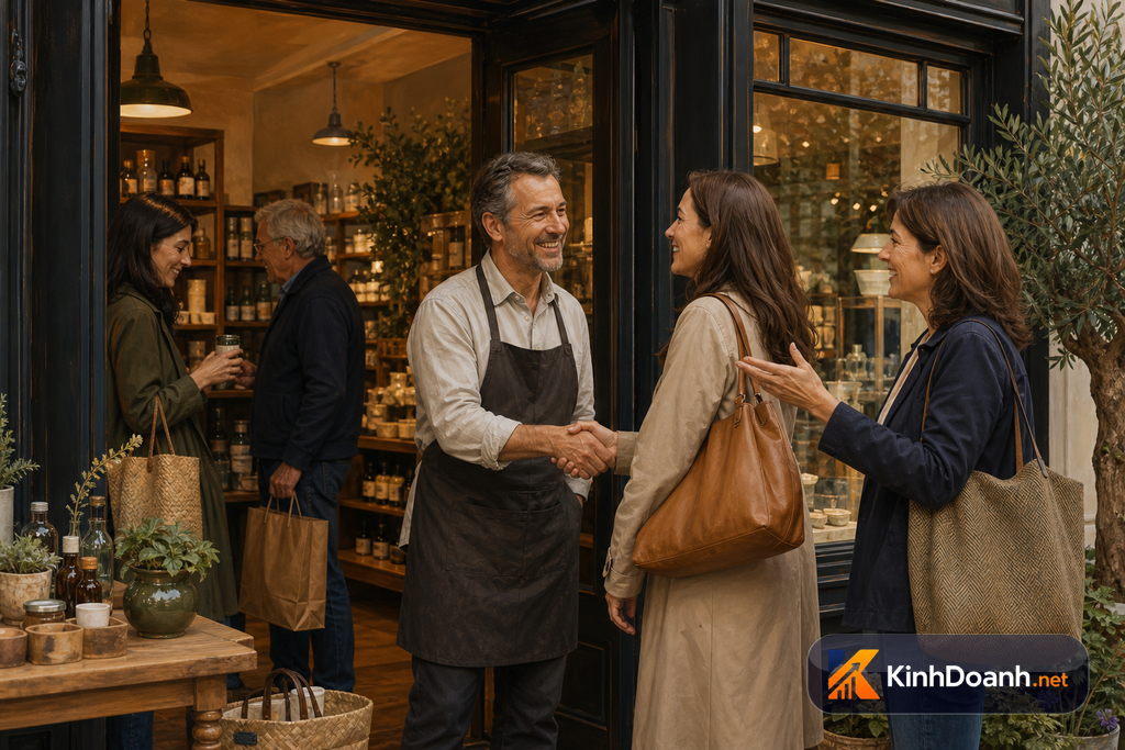 Shop chăm khách cũ và referral giúp giảm phụ thuộc vào chi phí kéo khách mới không chữ