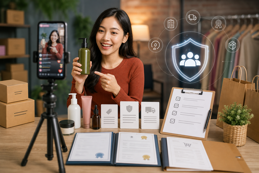 Checklist pháp lý livestream bán hàng 2026 cho shop nhỏ