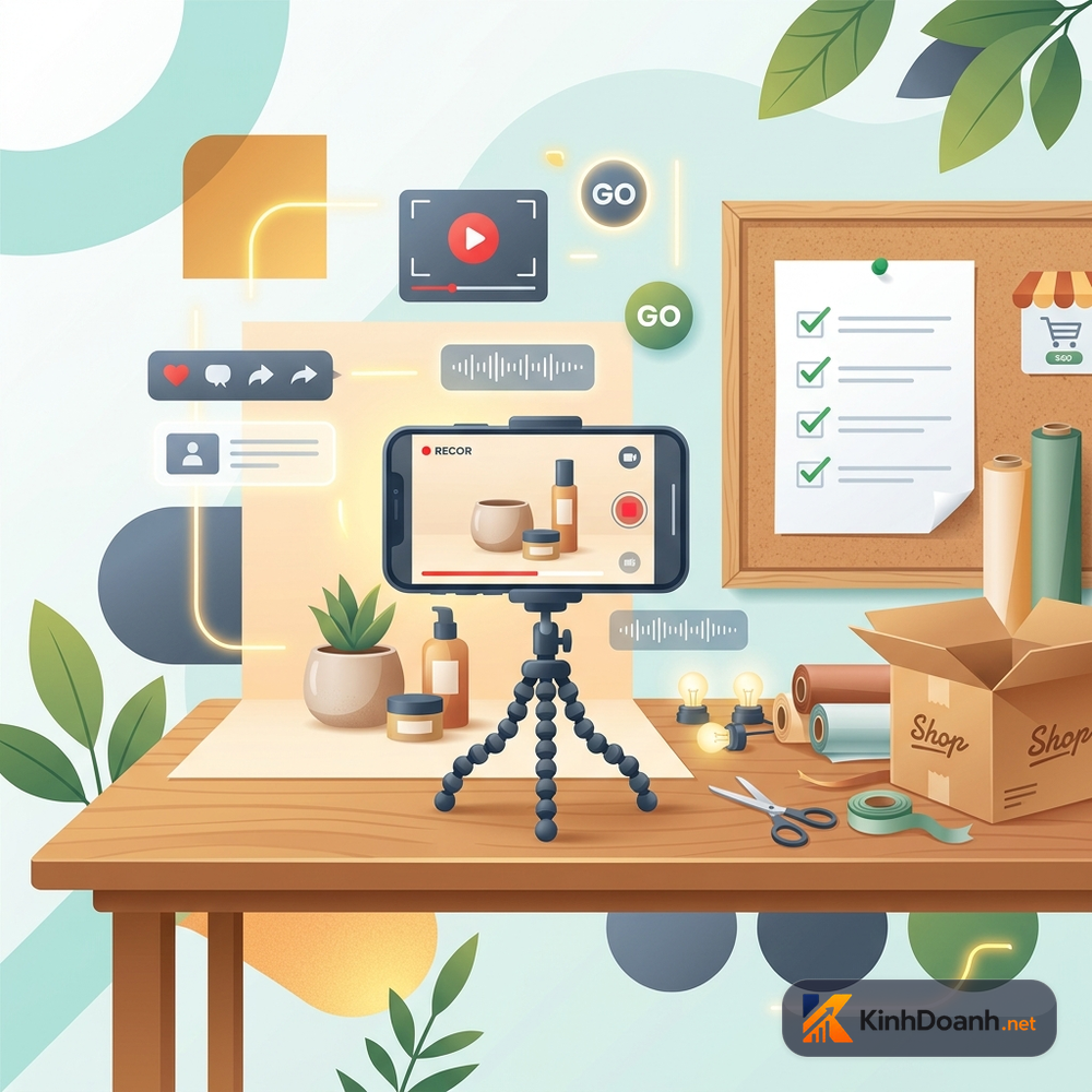 Checklist quay video ngắn đầu tiên cho shop online mới mở