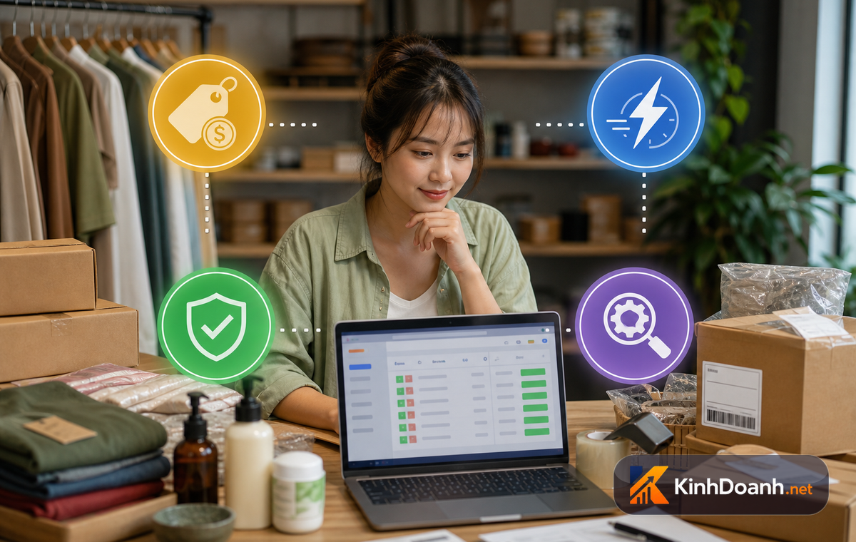 Bản đồ 4 hướng chiến lược bán hàng online 2026 cho shop nhỏ
