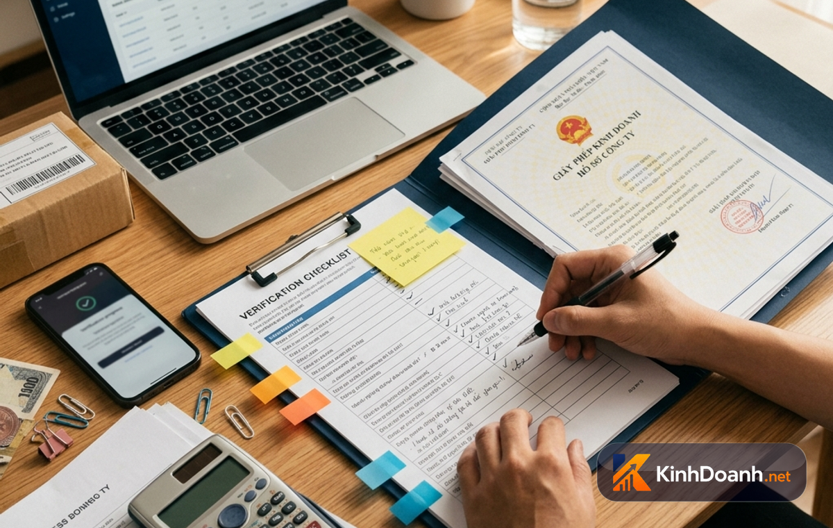 Checklist hồ sơ xác minh doanh nghiệp cho người bán TikTok Shop