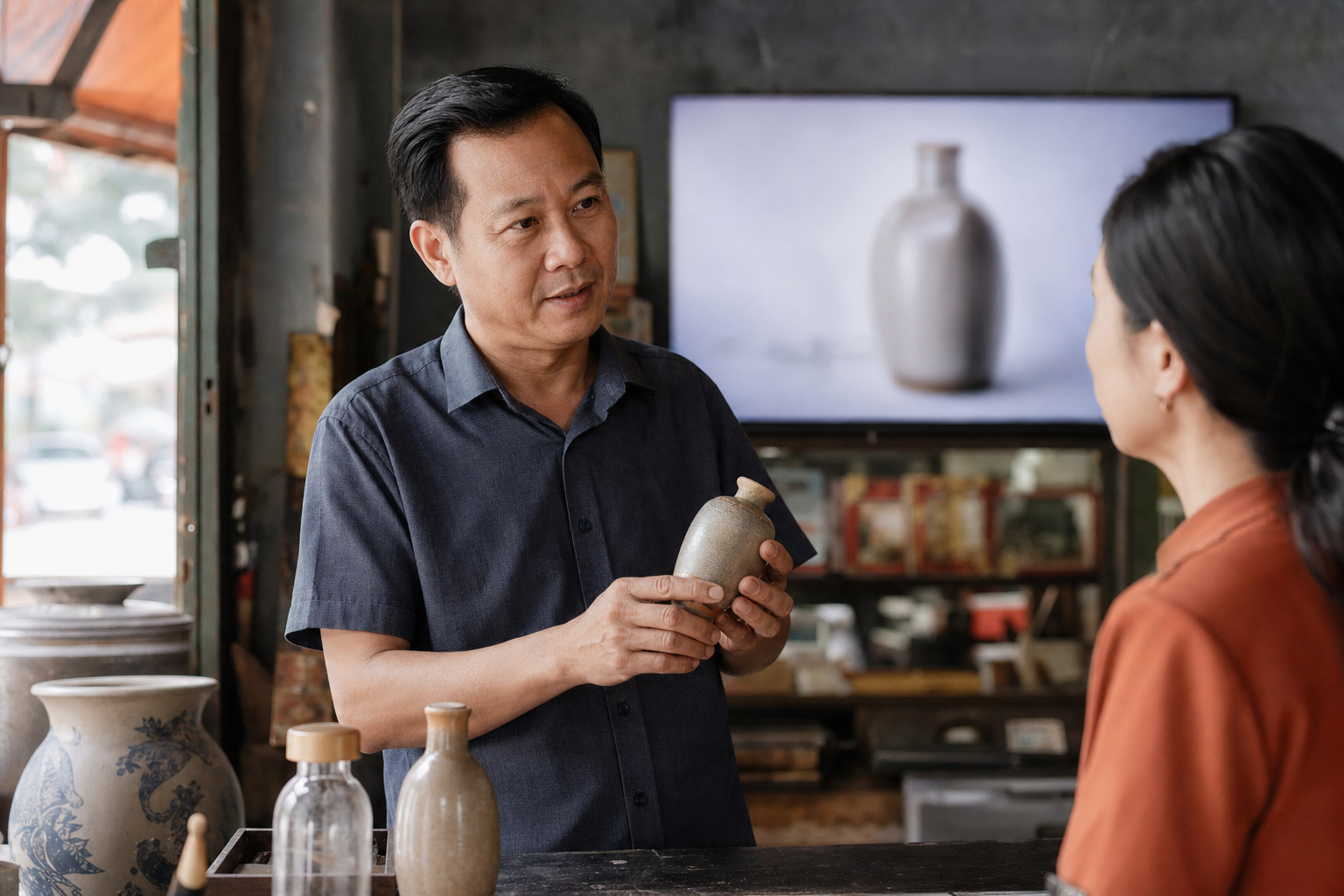 Chủ shop phản hồi khách dựa trên sản phẩm thật và thông tin từ kênh chính thức