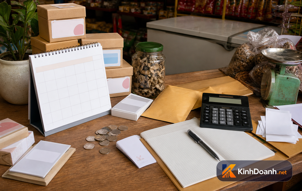 Lịch tiền vào tiền ra giúp shop nhỏ tránh hụt dòng tiền