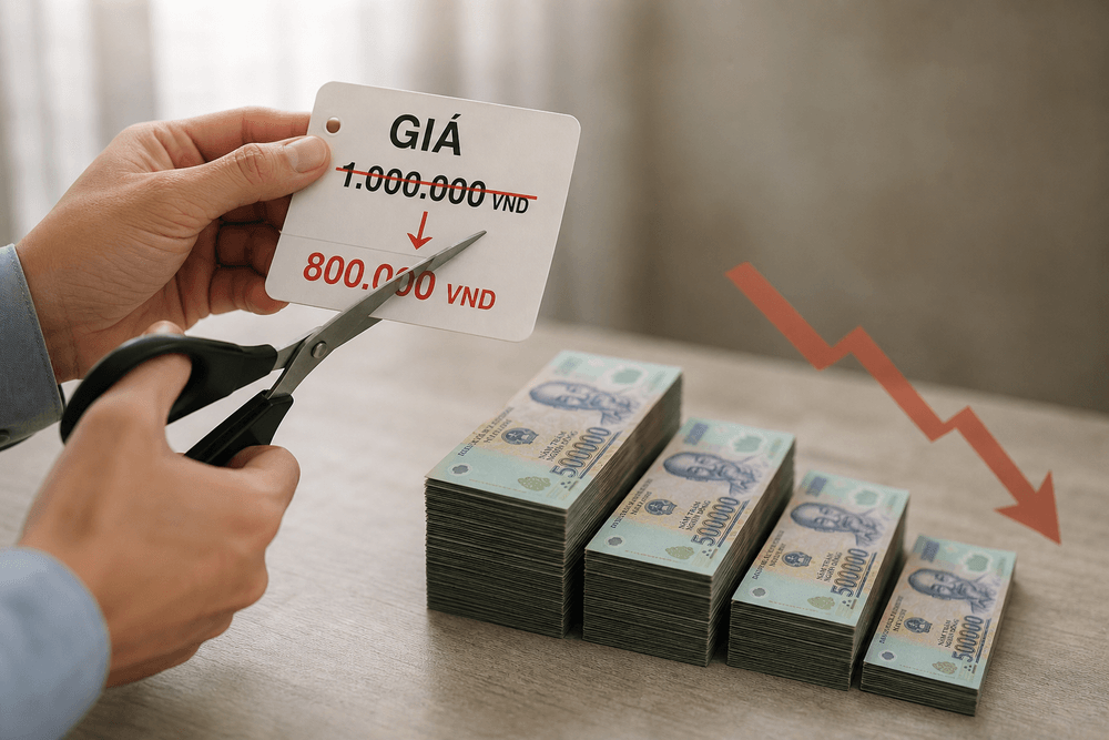 Giảm giá đua theo đối thủ bào mòn trực tiếp lợi nhuận của shop