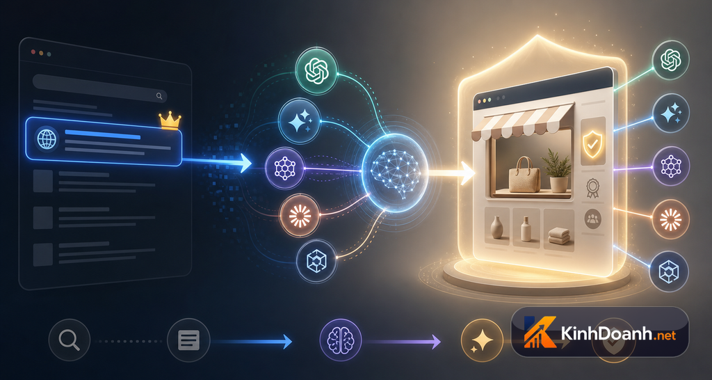 Chuyển từ SEO cũ tranh top link sang GEO và AEO để được AI trích dẫn