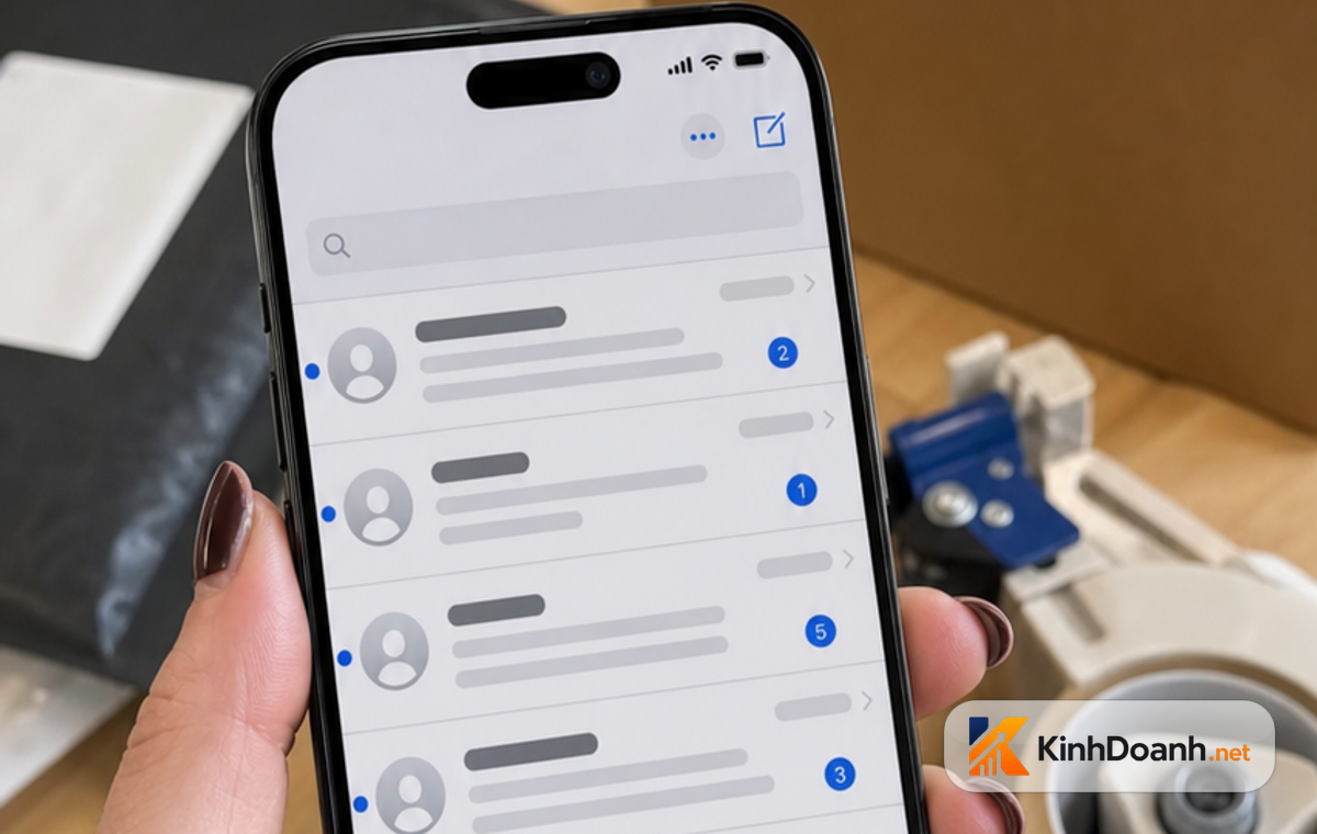 Sự quen thuộc trong inbox giúp khách bớt sợ khi chốt đơn