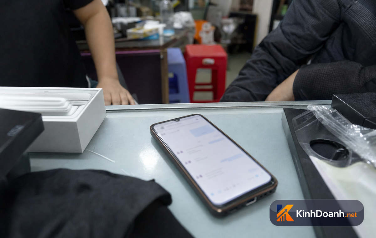 Chủ shop trả lời inbox khách hỏi còn hàng