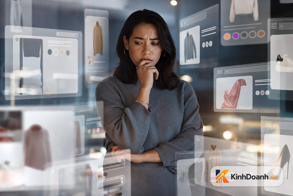 Khách phân vân trước nhiều lựa chọn online vì sợ mua sai