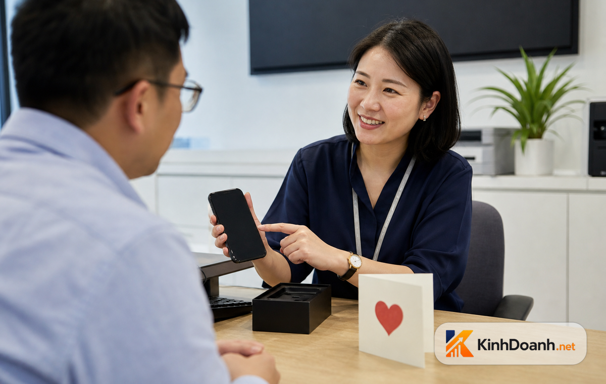 Shop kiểm tra đơn đã giao và chuẩn bị tin nhắn chăm sóc khách