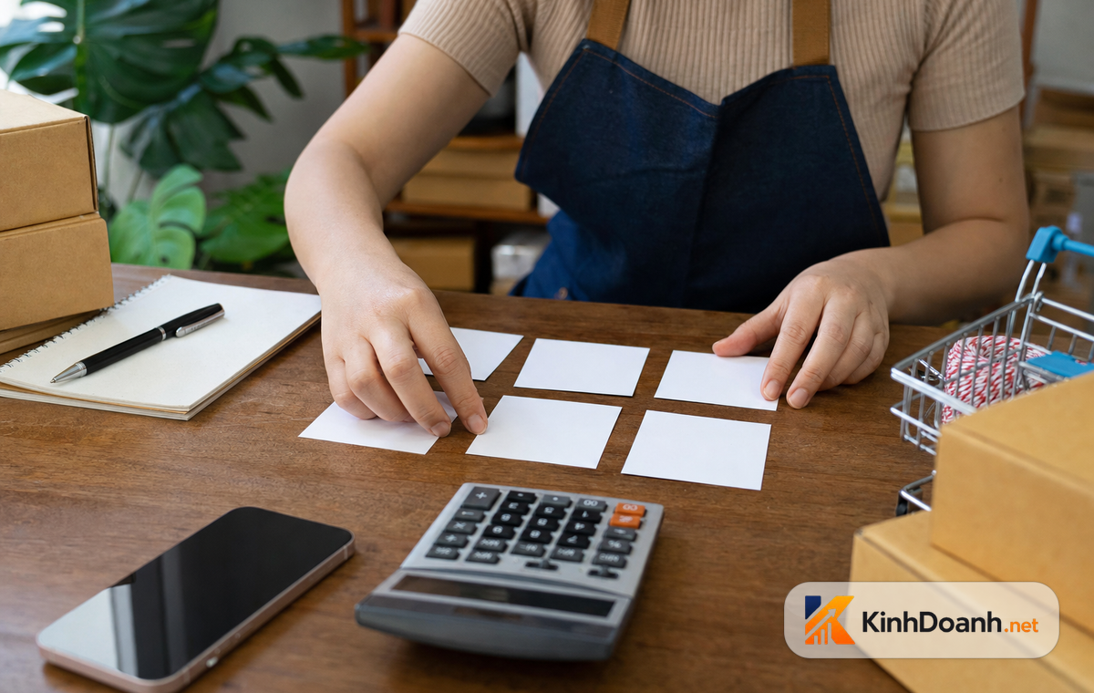 Khung chọn chiến lược bán hàng online theo vốn kỹ năng sản phẩm và rủi ro