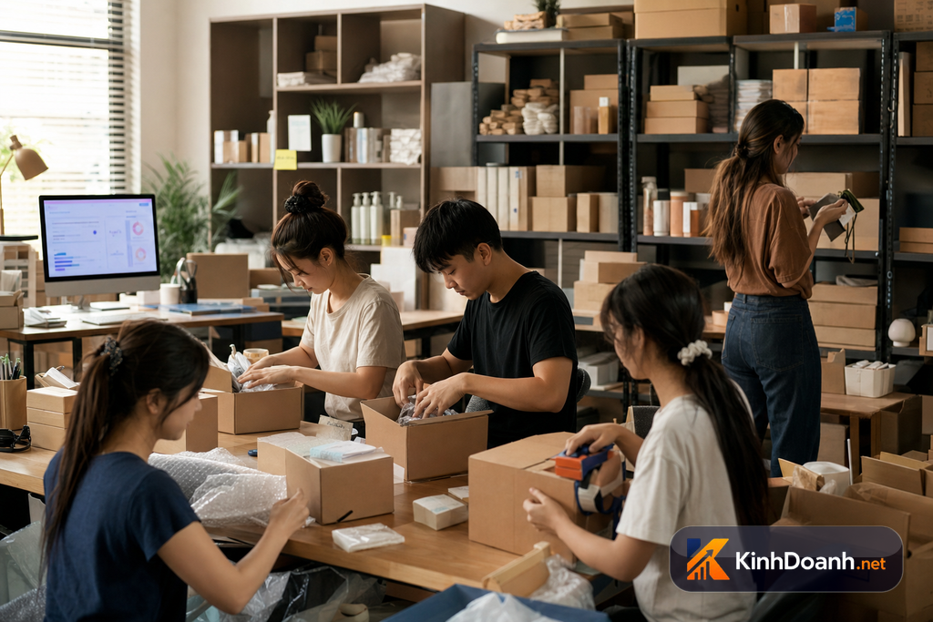 Hậu trường vận hành sau phiên livestream