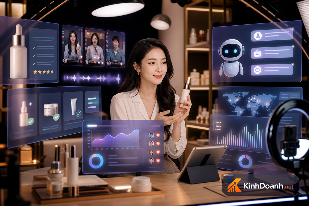 Tương lai livestream bán hàng với AI và dữ liệu