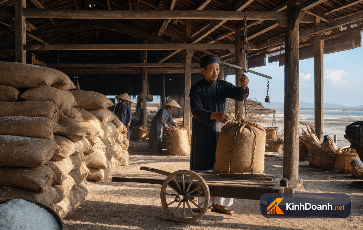 Ruộng muối Bạc Liêu dưới nắng