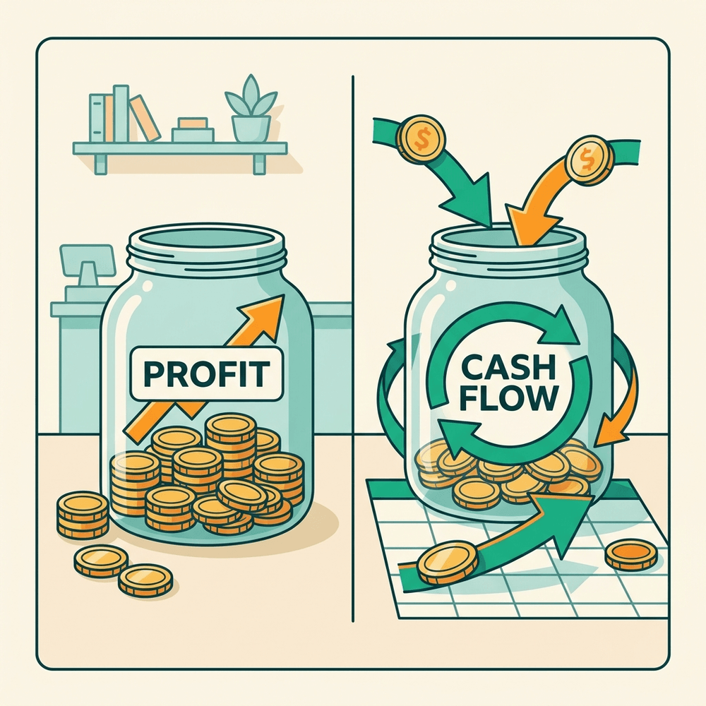 Phân biệt lợi nhuận và dòng tiền của shop online