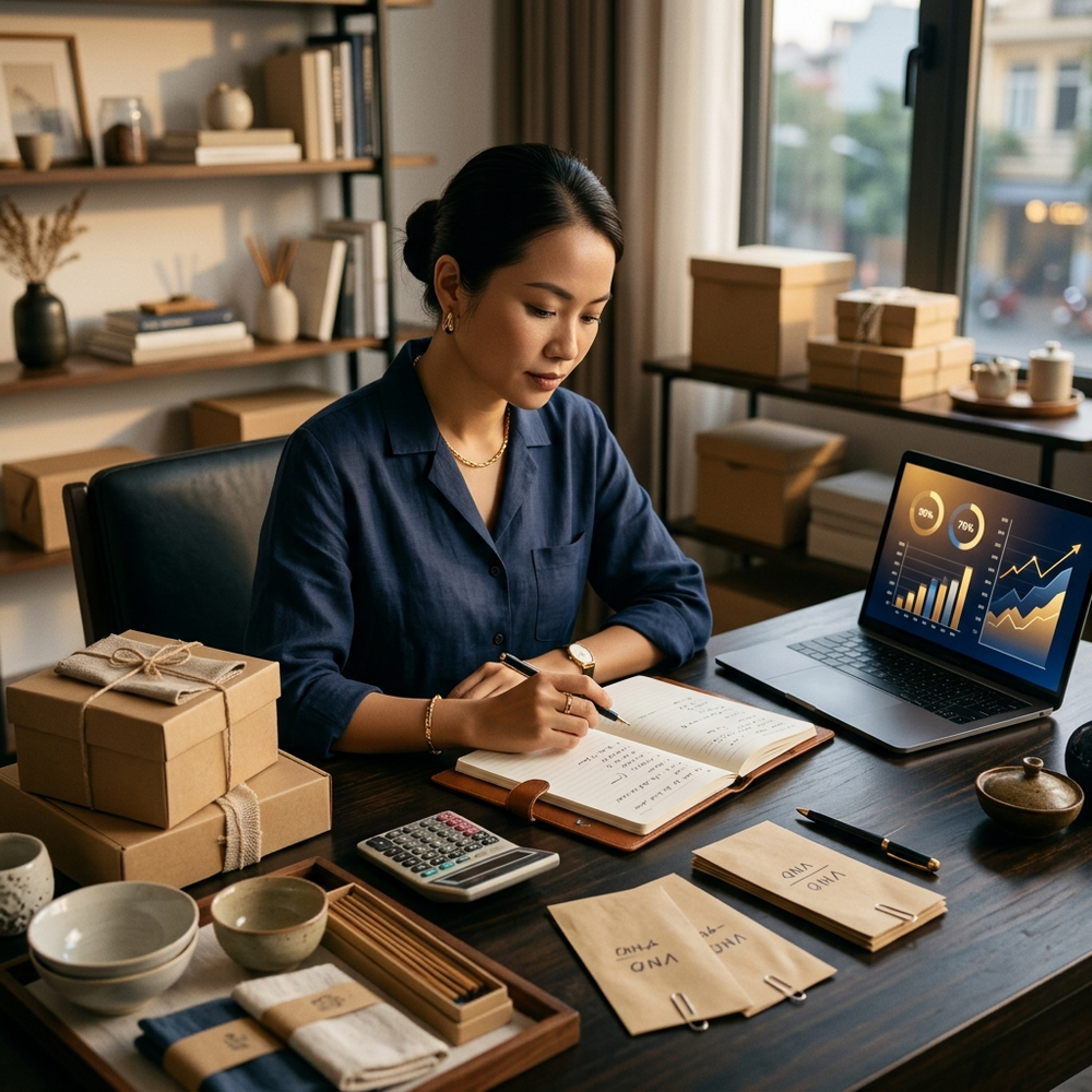 Sơ đồ phân bổ vốn mở shop online cho người mới