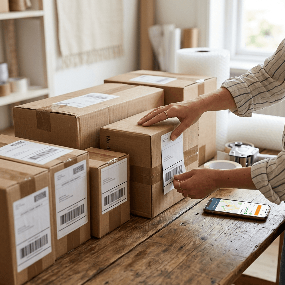 So sánh các kiện hàng chuẩn bị giao qua nhiều đơn vị vận chuyển khác nhau