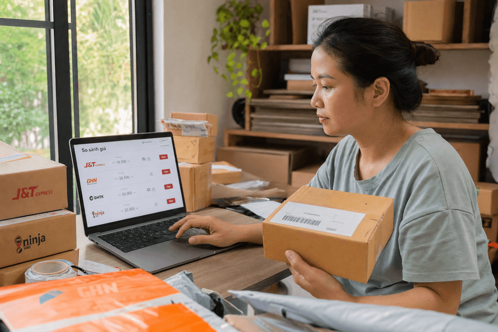 So sánh phí vận chuyển giữa các đơn vị để chọn giá tốt nhất cho shop