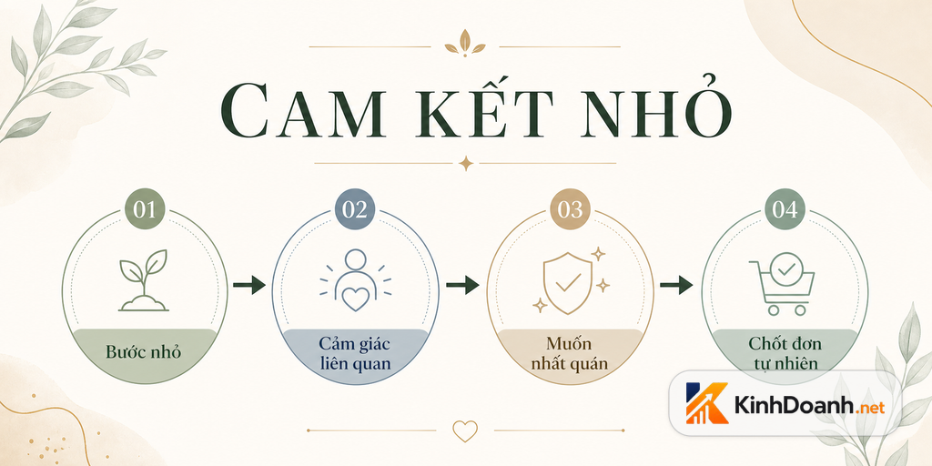 Sơ đồ cam kết nhỏ dẫn tới chốt đơn tự nhiên