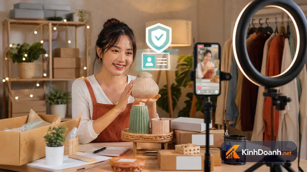 Livestream bán hàng xác thực danh tính