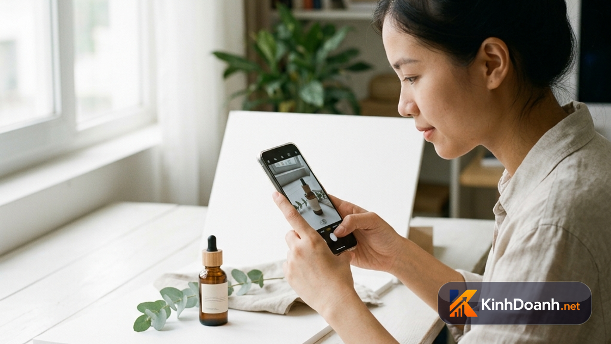 Chụp ảnh sản phẩm bằng điện thoại cho shop online: đẹp và chốt đơn