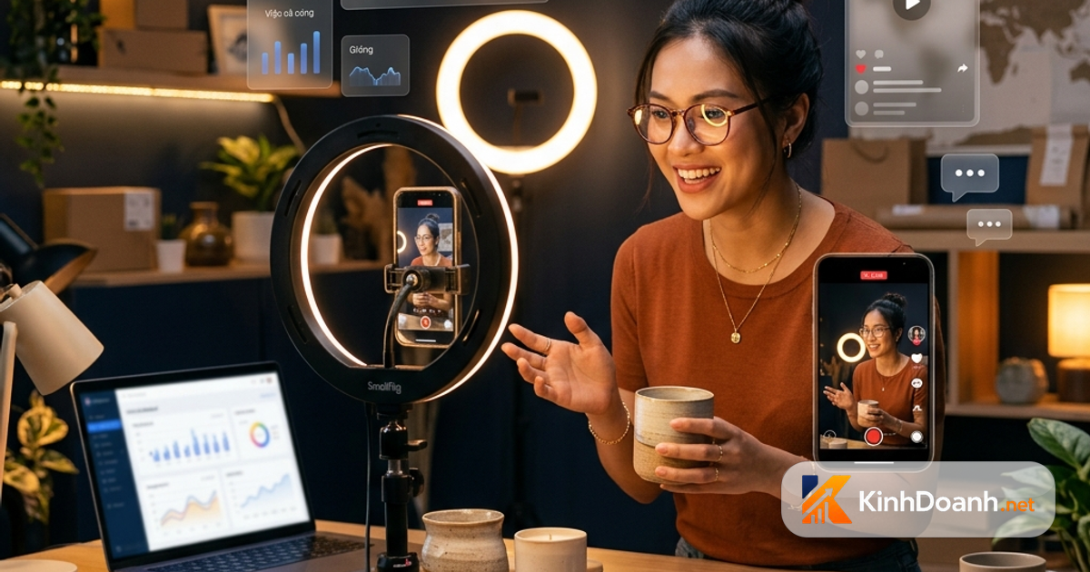 Ngày 16 mở shop online: quay video ngắn đầu tiên để lấy tín hiệu thật