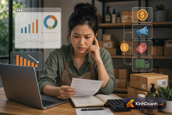 Biên lợi nhuận gộp là gì? Vì sao shop bán có lời mà vẫn thiếu tiền