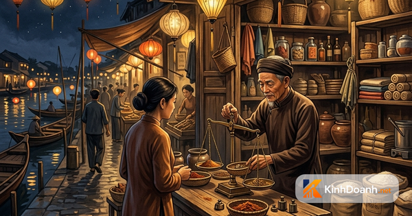 Cái cân ngoài chợ dạy người bán bài học chữ tín