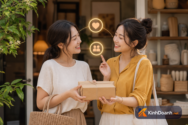 Khách giới thiệu khách: Cách shop nhỏ làm referral mà không đốt hết tiền ưu đãi