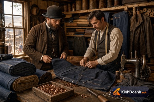 Levi Strauss và Jacob Davis: Chiếc quần jean sinh ra từ cái túi hay rách