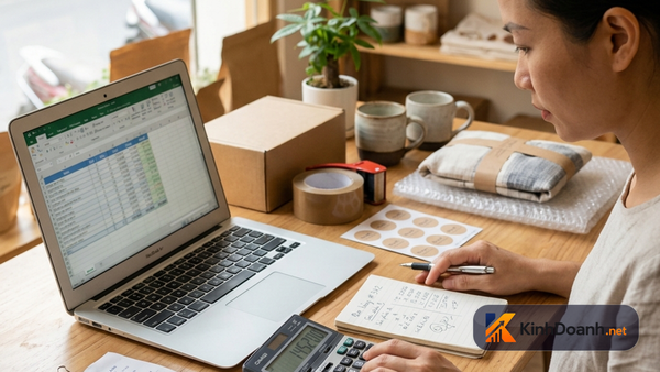 Ngày 25 mở shop online: tính lời lỗ từng đơn để không nhầm doanh thu