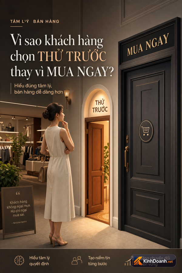 Hiệu ứng cam kết nhỏ: Vì sao khách đã thử một chút lại dễ mua hơn?